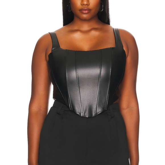 REVOLVE Tops - Remi X Revolve Ali Faux Leather Bustier